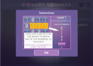 Binary Bonanza Instructions