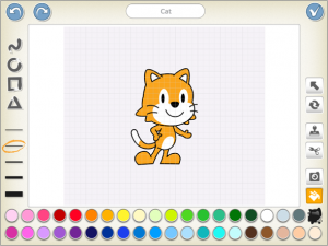 ScratchJr Character Customization (Retrieved from https://www.scratchjr.org/images/learnpaint.png)